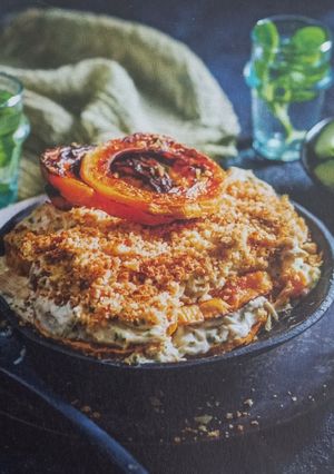 A picture of Butternut and Chicken Bake.