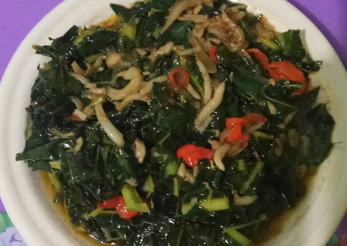 Langkah Mudah untuk Membuat Tumis daun pepaya teri medan Anti Gagal