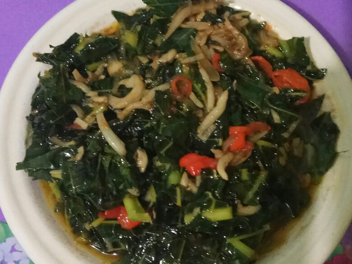 Langkah Mudah untuk Membuat Tumis daun pepaya teri medan Anti Gagal