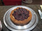 Una foto de cheesecake al horno
