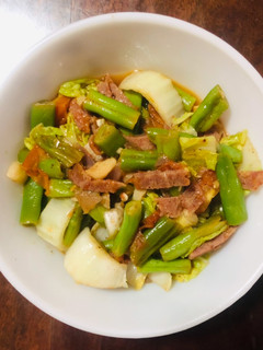 A picture of Spam & Vegetables Stir-Fry.