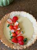 Crostata de chocolate branco (Crostata con ganache al cioccolato bianco)