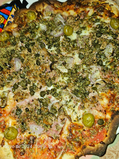 Una foto de Pizza con jamón