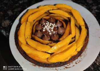 How to Make Yummy Mango Choco Rose Shape Cake