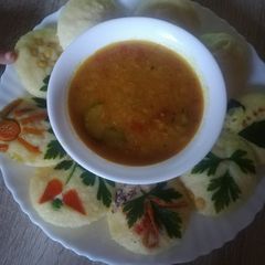 A picture of Semolina idli.
