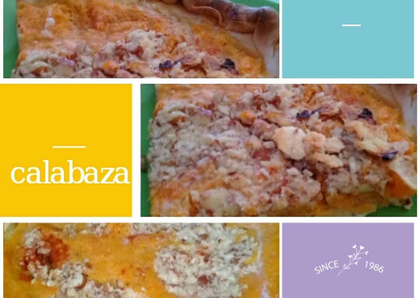 Tarta con calabaza y crocante de almendras🐢