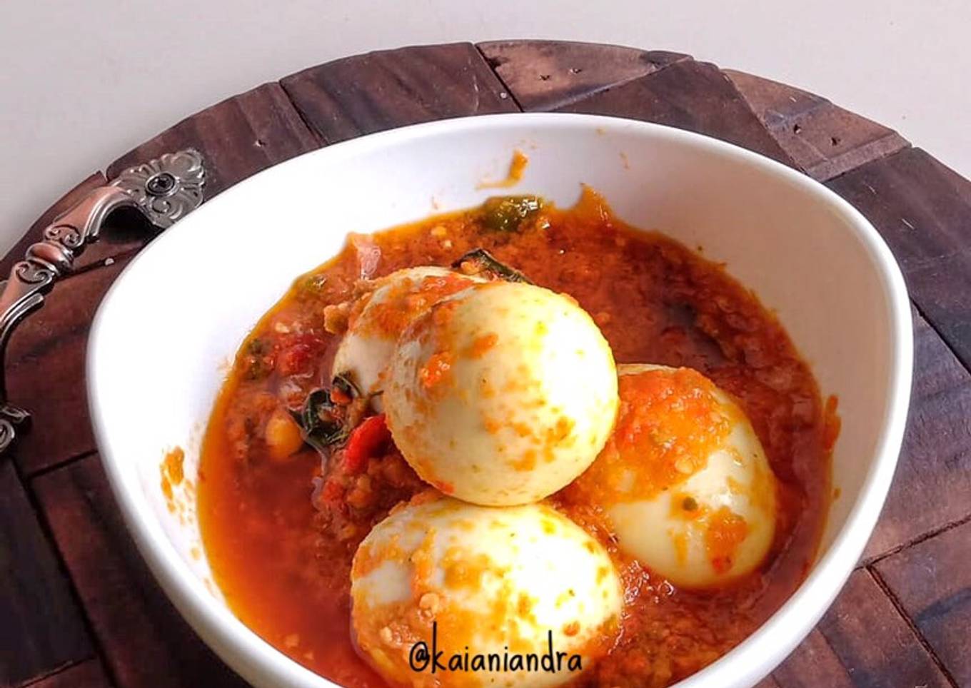Telur Balado Bumbu Dasar Merah