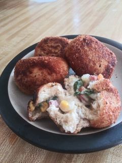 Foto resep Roti Goreng Isi Rogut Sayur