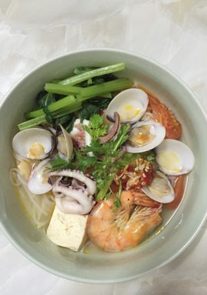 Hình của món Bún hải sản.