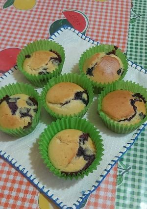 Una foto de Cupcakes de Arándanos sin gluten