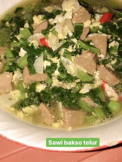 Foto resep Tumis sawi bakso