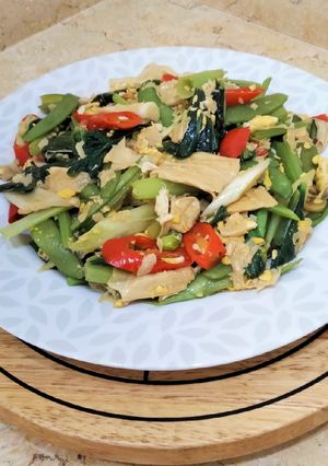 Foto resep Tumis Kembang Tahu Campur Sayur