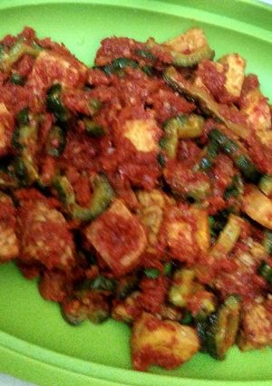 Foto resep Pare Goreng Balado ekstra Tahu Tempe