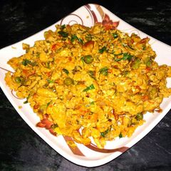 A picture of Egg matar bhurji.