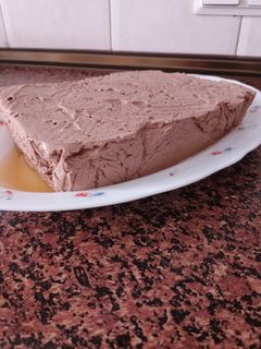 Una foto de Tarta de queso y chocolate