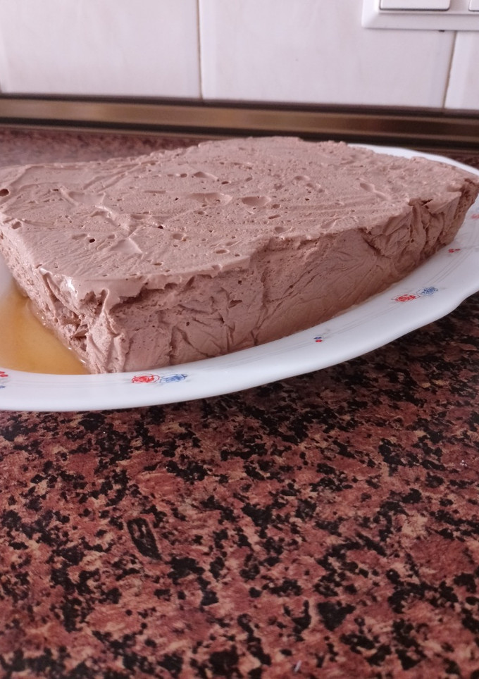 Una foto de Tarta de queso y chocolate
