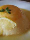Flan frío de limón