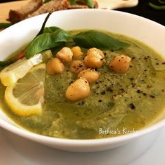 A picture of Basil Hummus.