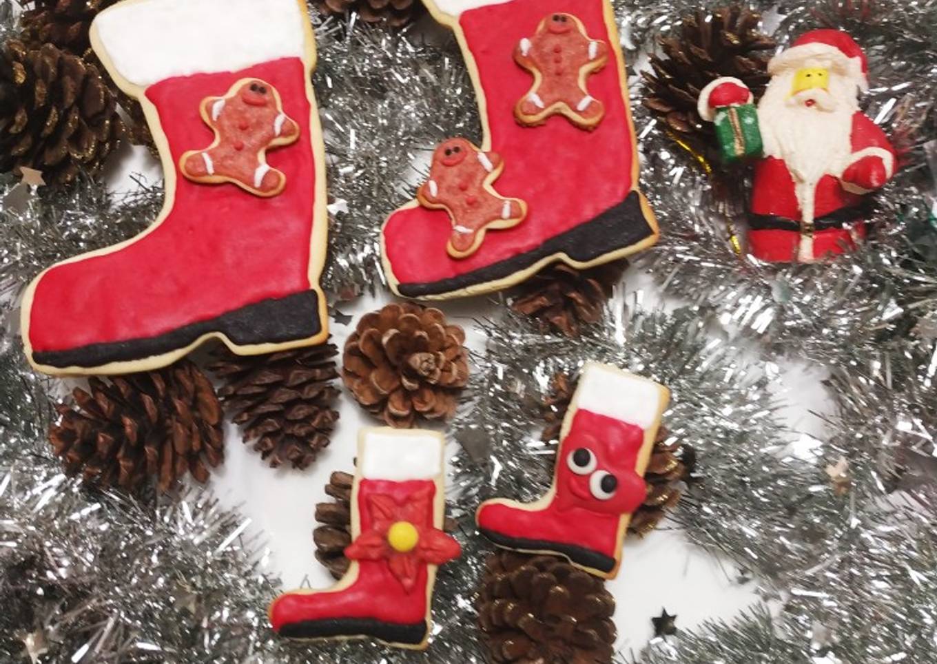 Galletitas botas de papá Noel