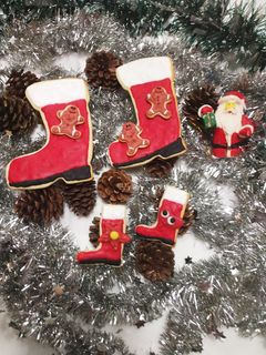 Una foto de Galletitas botas de papá Noel