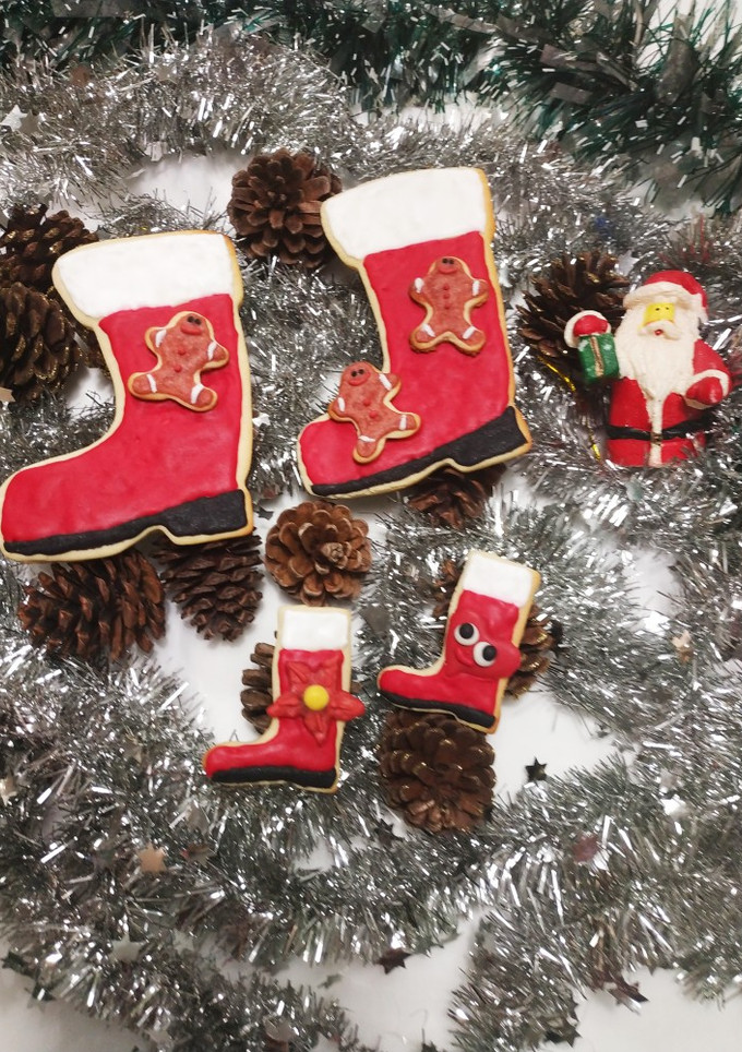 Una foto de Galletitas botas de papá Noel