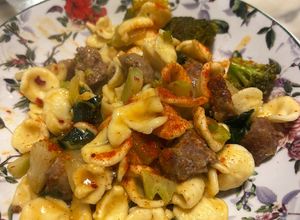 Foto di Orecchiette con broccoli salsiccia e Nduja