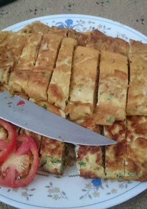 Foto resep Omelet telur isi tumis tahu