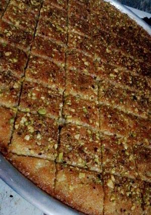صورة لوصفة بسبوسة ولا أطيب على طريقتي 👌😍
