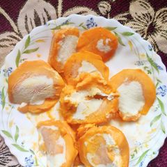 Mango rabdi ice cream A picture of Mango rabdi ice cream.