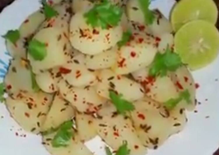 Simple Way to Prepare Ultimate Oil free jeera aloo