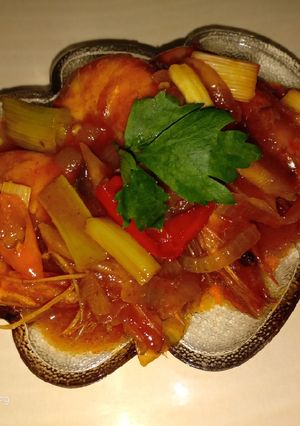 Foto resep Udang asam manis sederhana