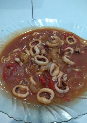 Foto resep Cumi asam manis ala anak kos