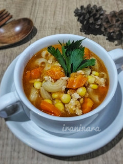 Foto resep Sup Makaroni Bolognese