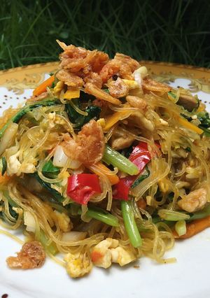 Foto resep Bihun Sayur Goreng Tabur Ebi