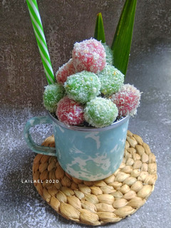 Foto resep Klepon Pandan Buah Naga