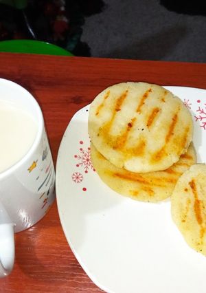 Una foto de Arepas con queso