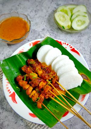 Foto resep Sate ayam bumbu kacang