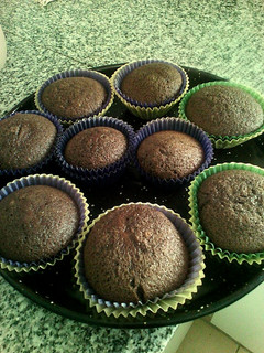 Una foto de Muffins de chocolate y dulce de leche