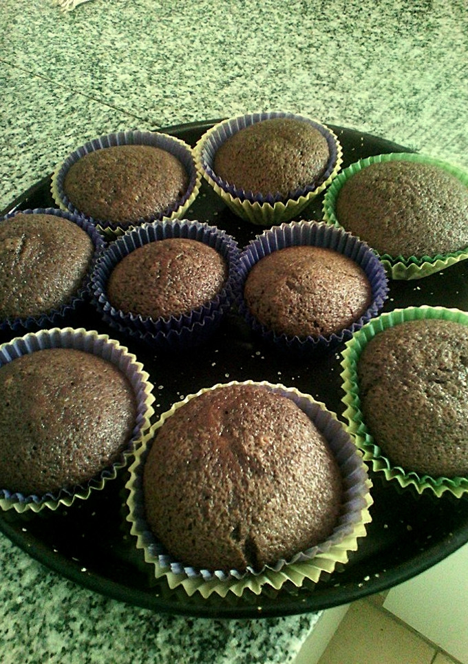 Una foto de Muffins de chocolate y dulce de leche