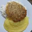 Puré de papa amarilla con croquetas de atún