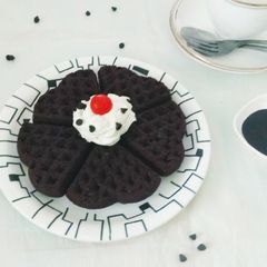 Dark Chocolate Brownie Waffle A picture of Dark Chocolate Brownie Waffle.