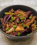 Berenjenas orientales en salsa de ajo