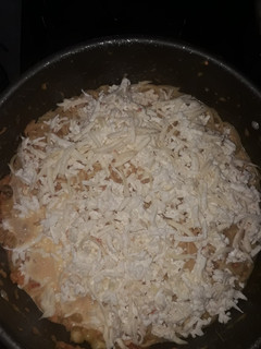 Una foto de Spaghetti con mazorca y queso
