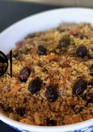A picture of Fried cous cous.
