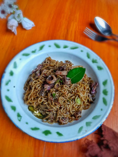 Foto resep Mie Goreng Cumi Hitam