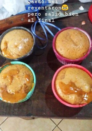 Una foto de Mini volcán de Dulce de leche