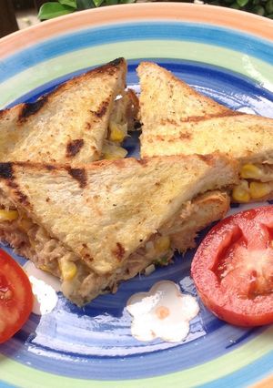 Foto resep Roti Tangkup Tuna Mayo Jagung