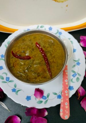 A picture of Punjabi Palak Sarson Ka Saag.