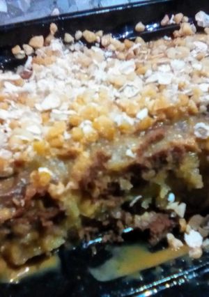 Una foto de Postre helado choco-banana Split🍌♪┌|∵|┘♪