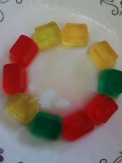 عکسی از دستور ژله ی خوشمزه😋